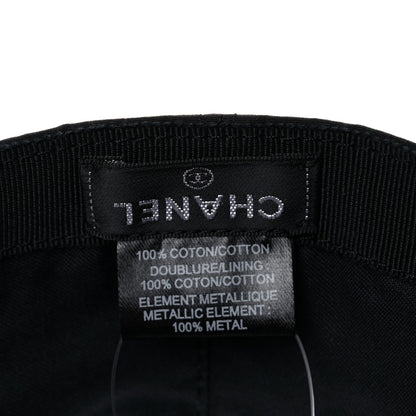 Chanel Cotton CC Cap Hat Black 9 of 10