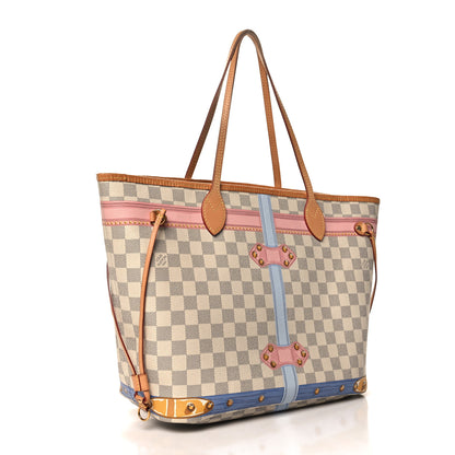 Louis Vuitton Damier Azur Summer Trunks Neo Neverfull MM 4 of 10
