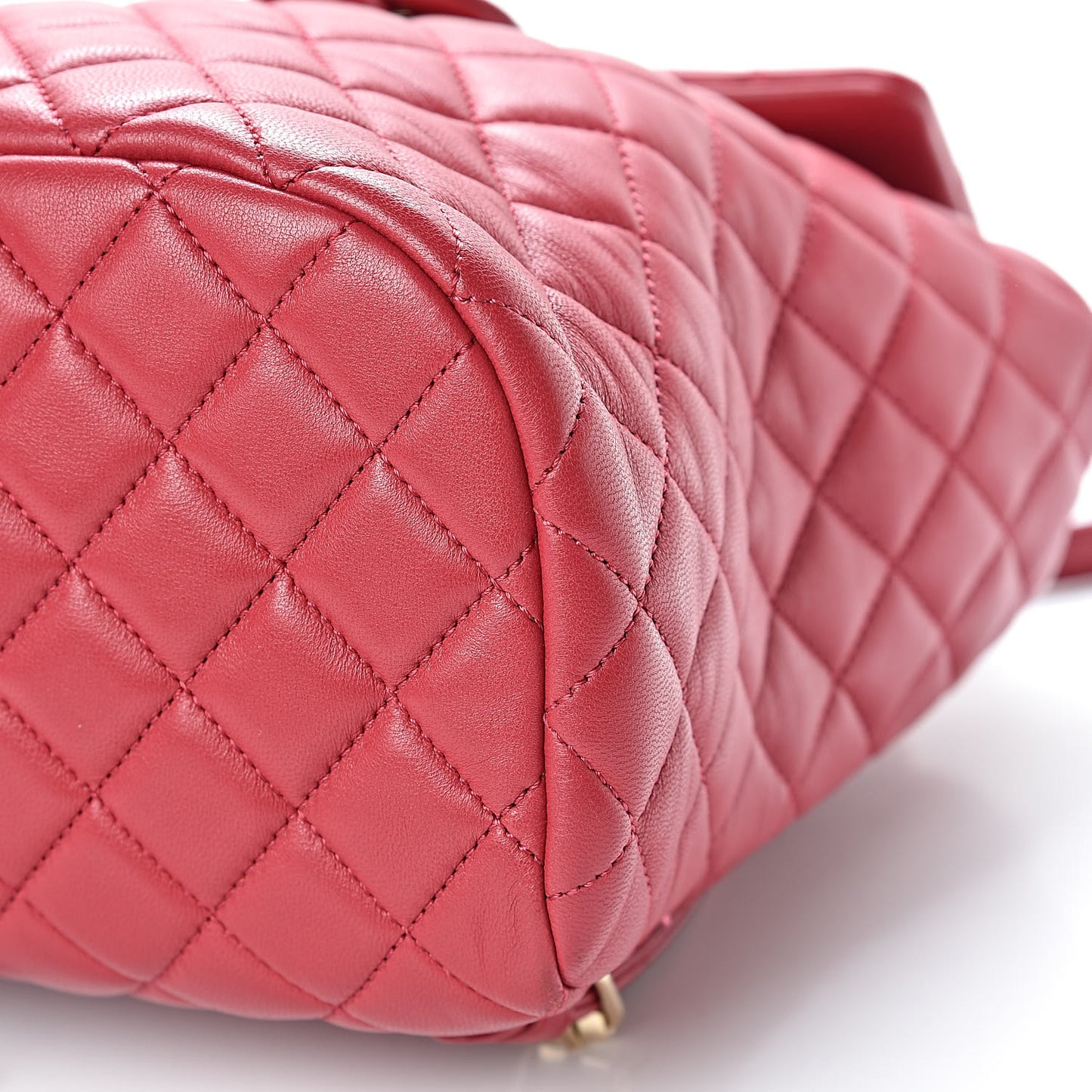 Lambskin Quilted Small Urban Spirit Backpack Dark Pink