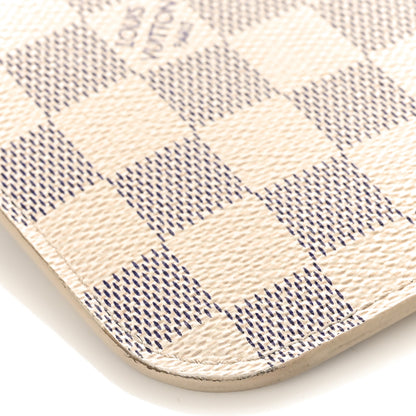 Louis Vuitton Damier Azur Neverfull MM GM Pochette Rose Ballerine 7 of 10
