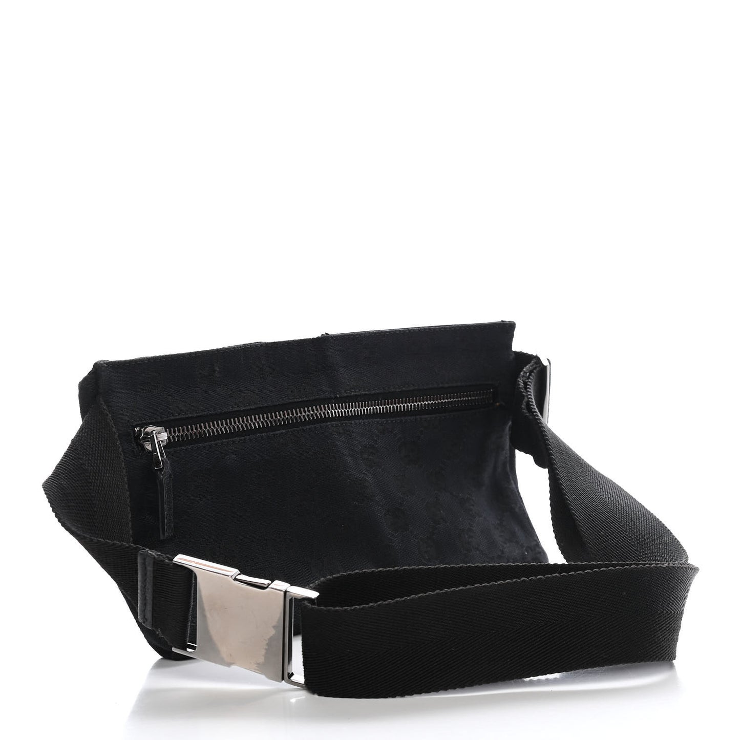 GG Monogram Double Pocket Belt Bag Black