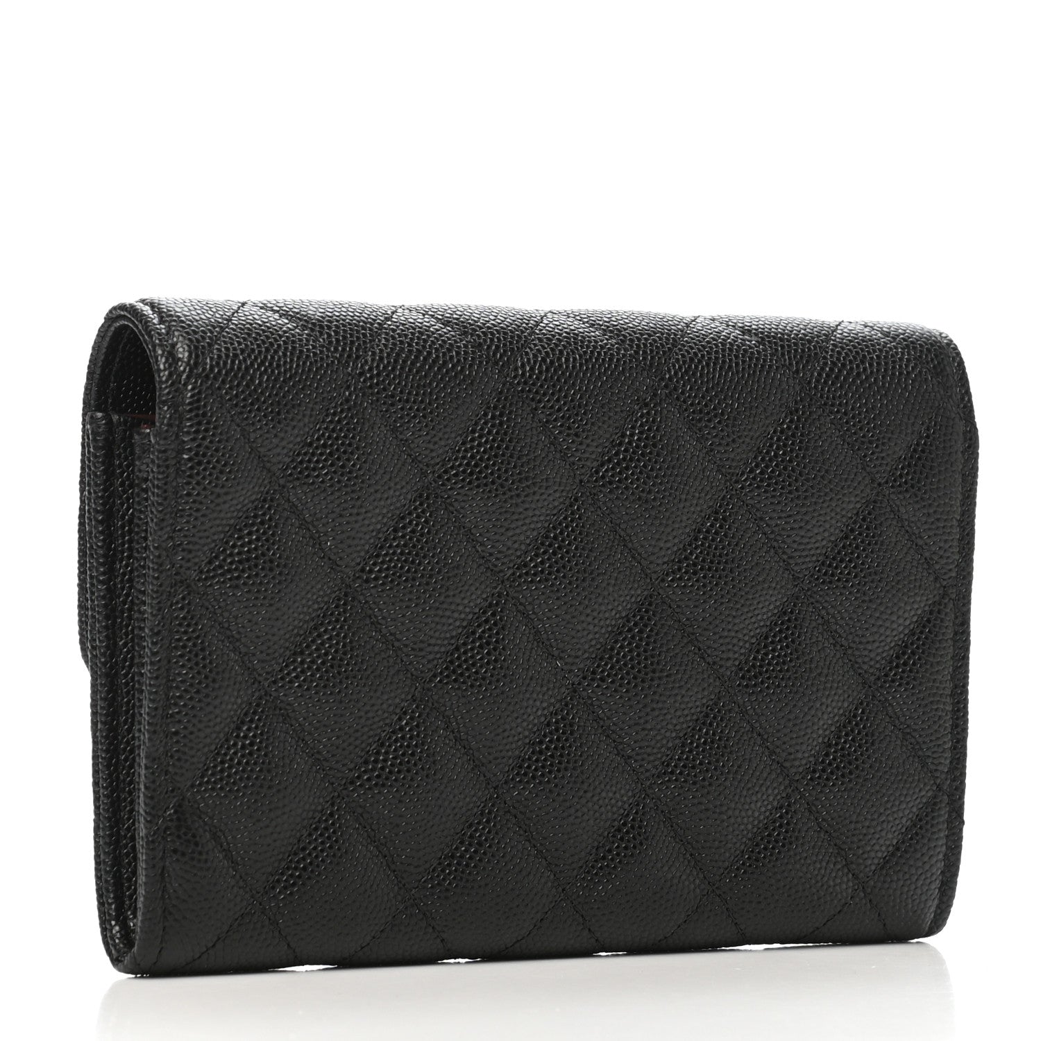 Chanel Caviar Quilted Medium Flap Wallet Black 3 of 9