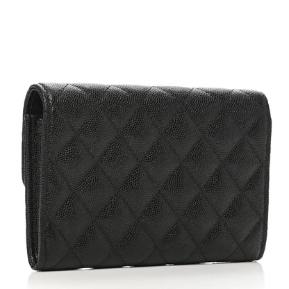 Chanel Caviar Quilted Medium Flap Wallet Black 3 of 9
