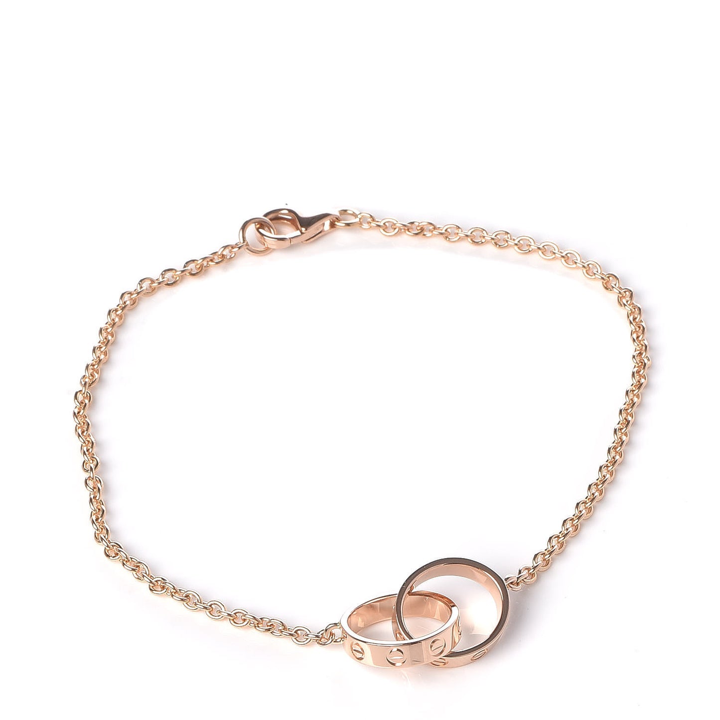 18K Pink Gold Interlocking LOVE Bracelet