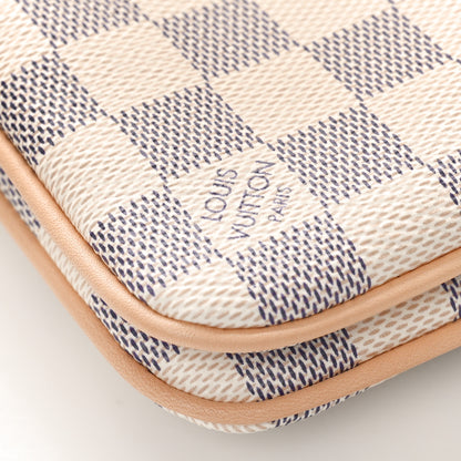 Louis Vuitton Damier Azur Double Zip Pochette 8 of 9