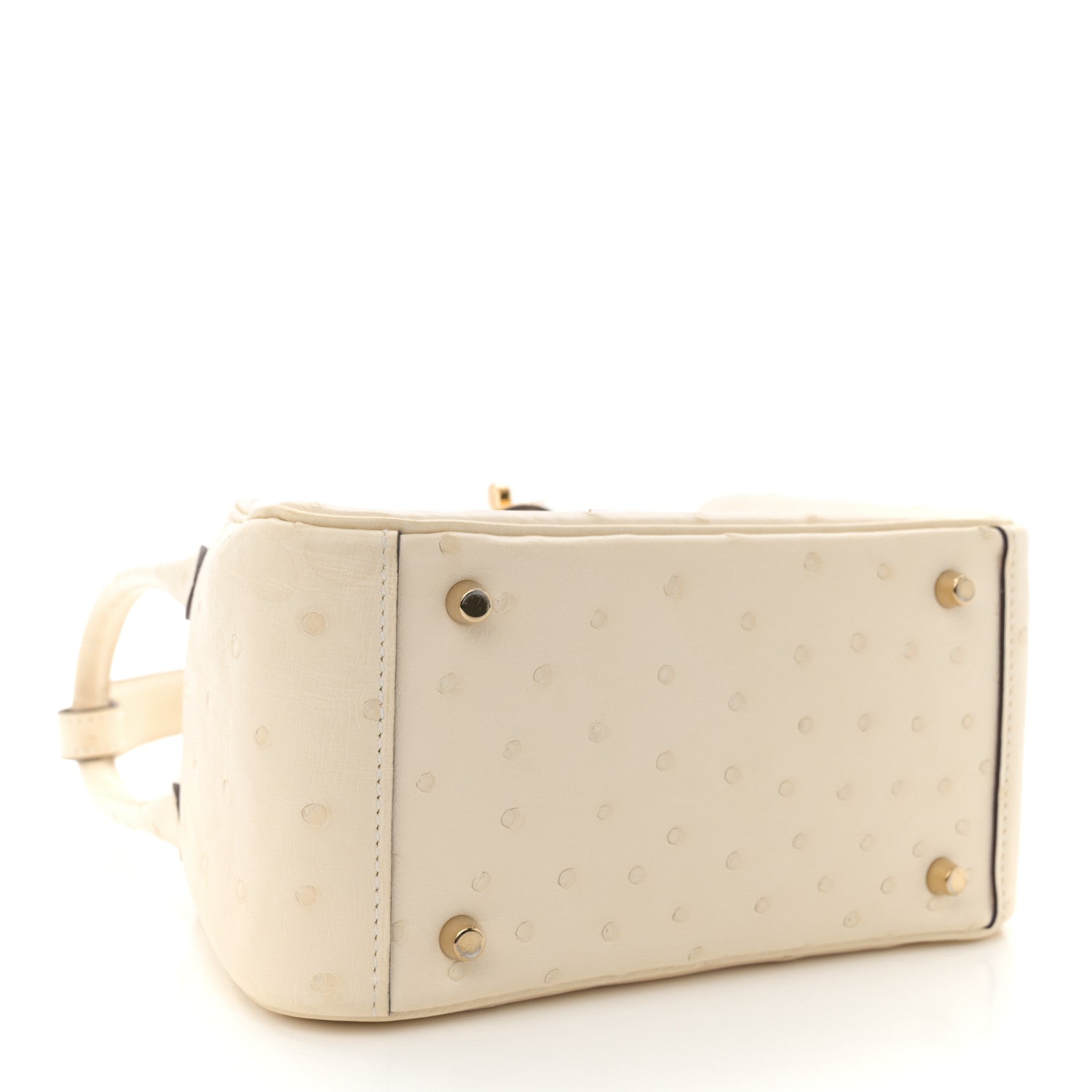 Hermes Ostrich Mini Lindy 20 Nata 4 of 14