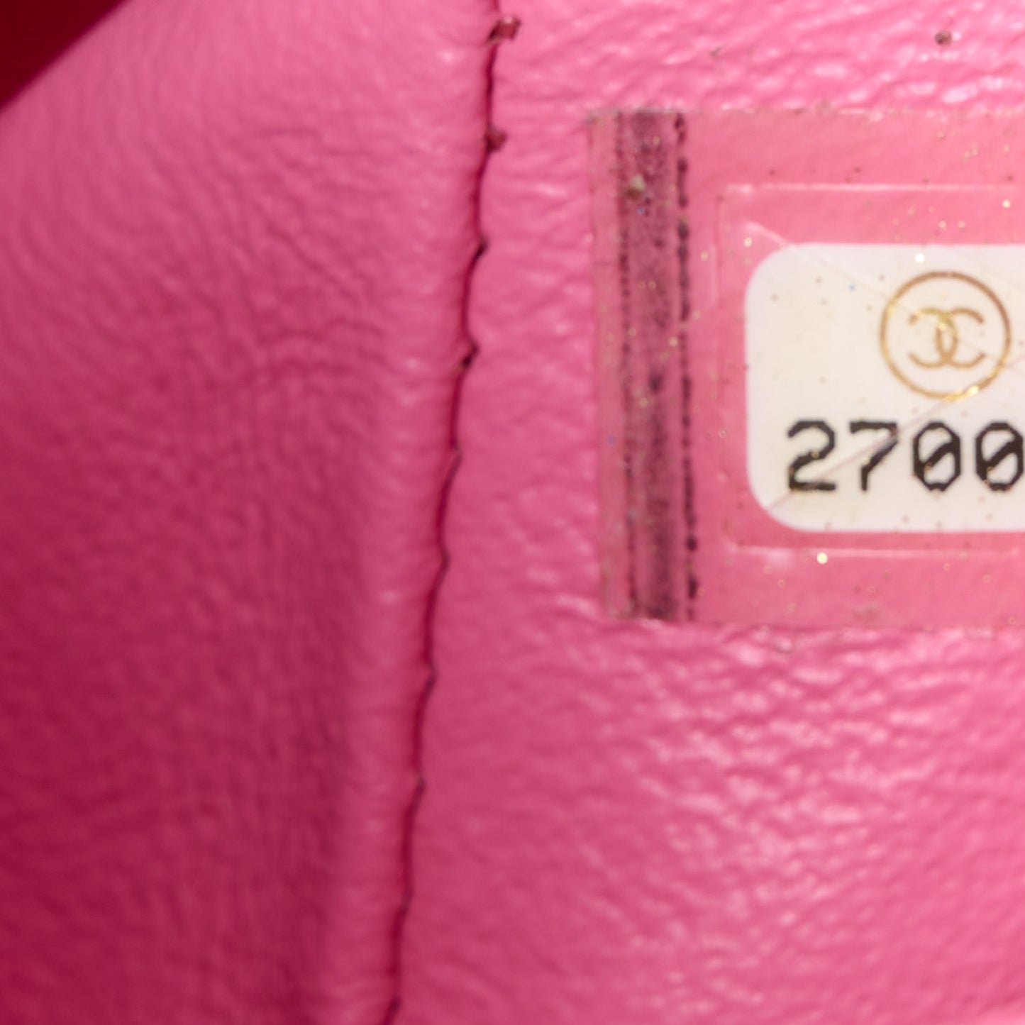 Lambskin Chevron Quilted Small Double Flap Pink