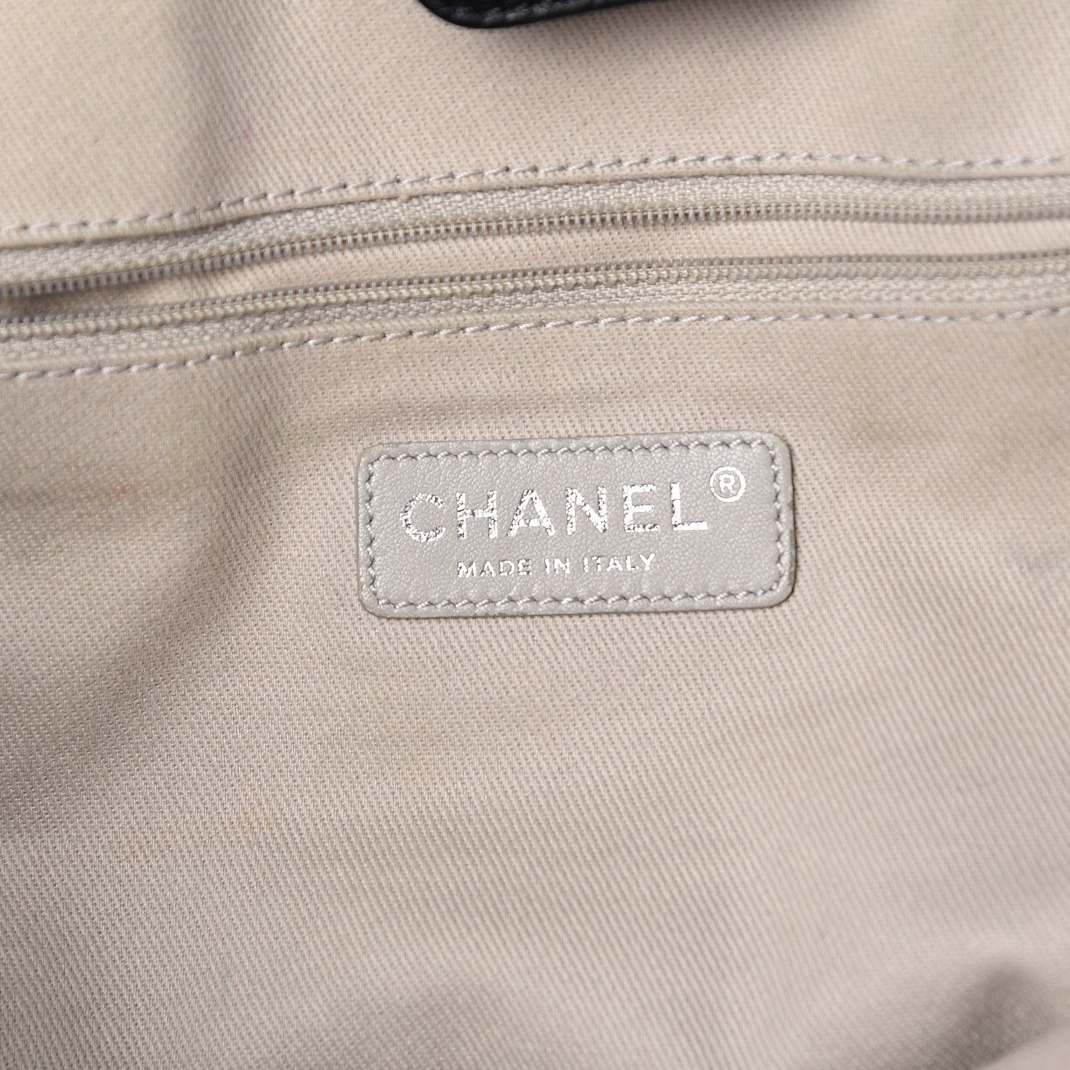 Chanel Glazed Calfskin Large Deauville Tote Black 6 of 17