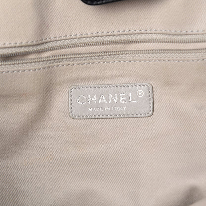 Chanel Glazed Calfskin Large Deauville Tote Black 6 of 17