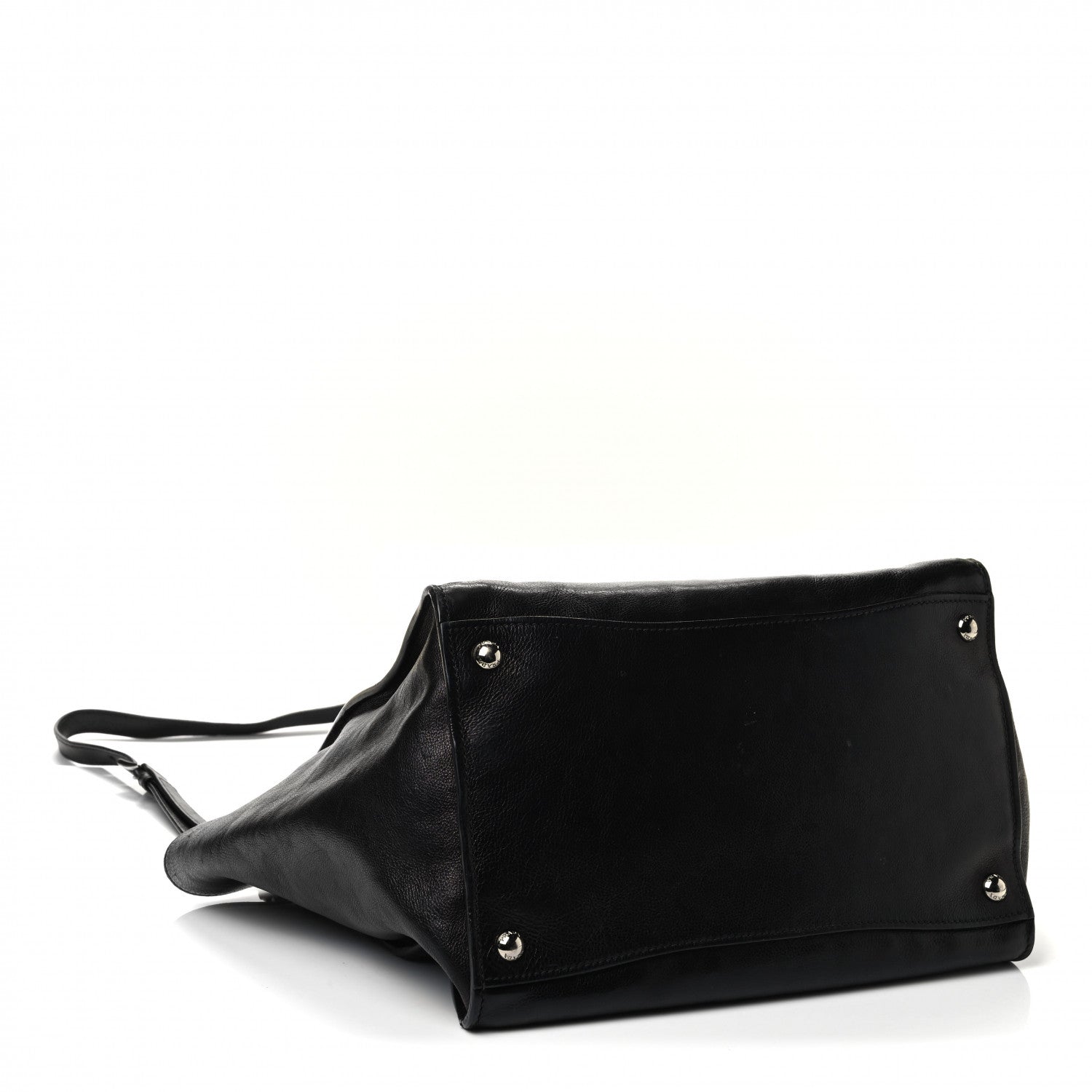 Prada Glace Calf Twin Pocket Tote Black 3 of 4