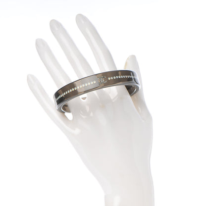 Chanel Resin Crystal CC Bangle Black 2 of 5