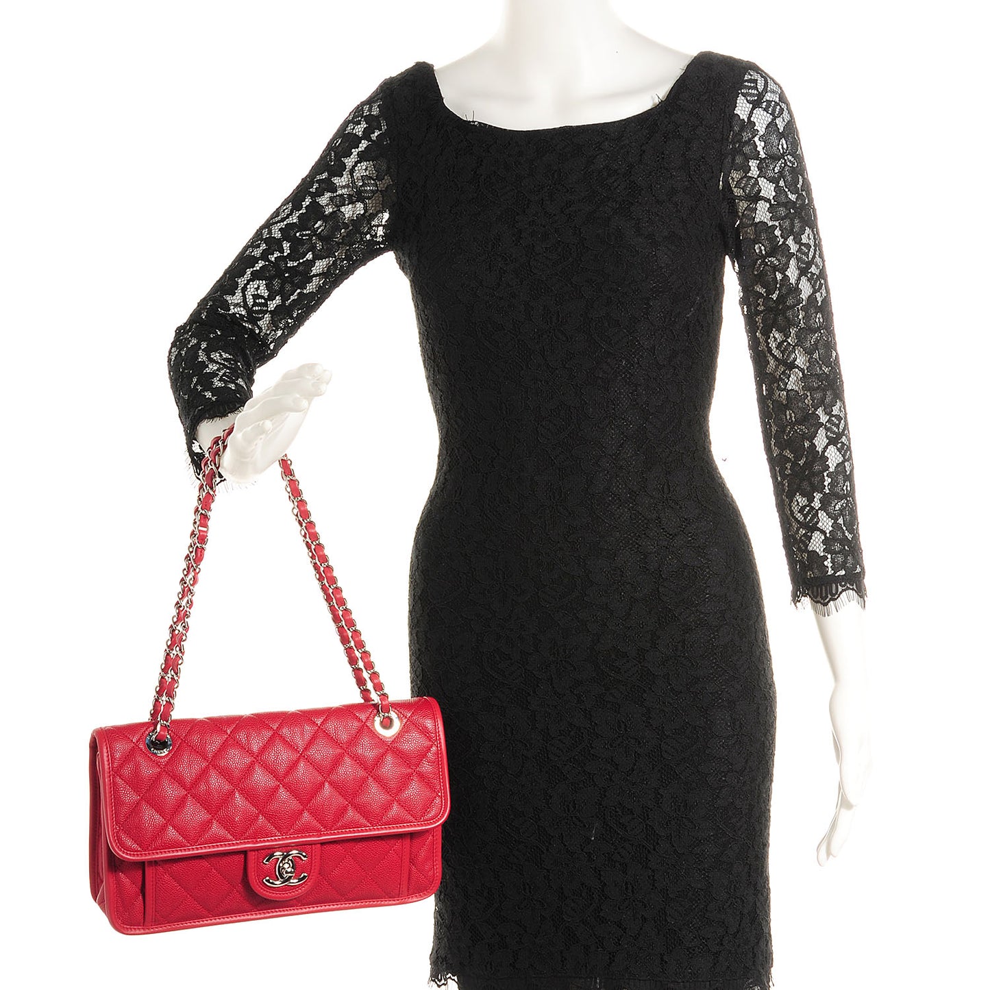 Caviar French Riviera Large Flap Red