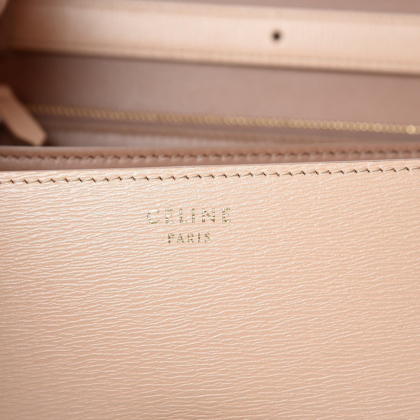 Liege Calfskin Medium Classic Box Flap Bag Nude