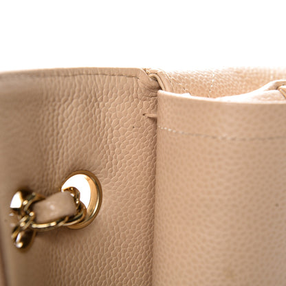 Chanel Caviar Quilted Medium Double Flap Beige Clair 8 of 8