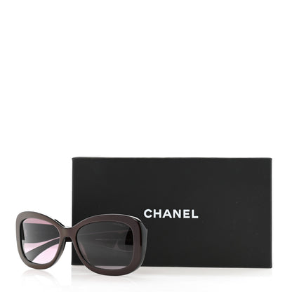 Chanel Acetate Polarized CC Sunglasses 5468-B Burgundy 8 of 8