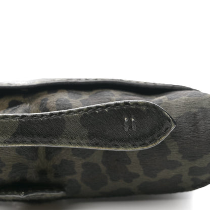 Prada Cavallino Leopard Print Pushlock Envelope Clutch Mimetico 16 of 16