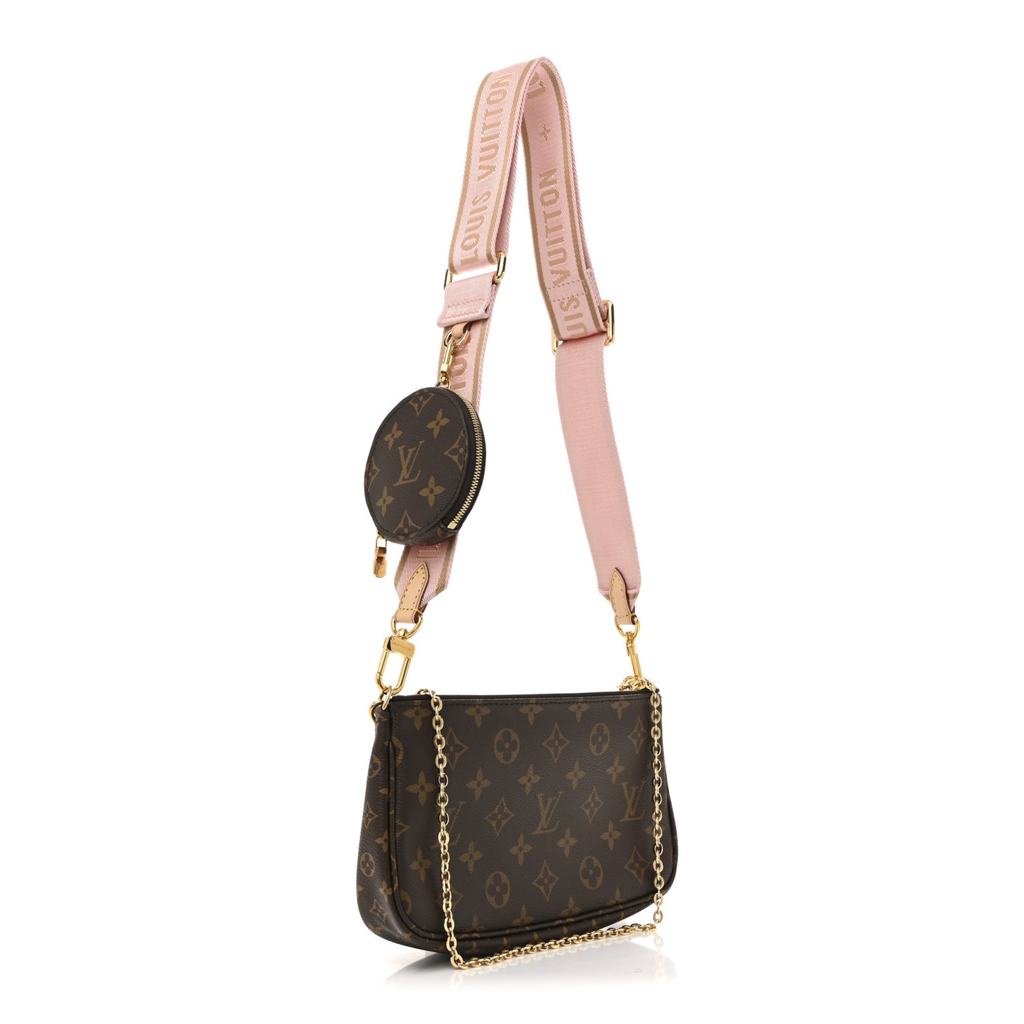 Monogram Multi Pochette Accessories Rose Clair