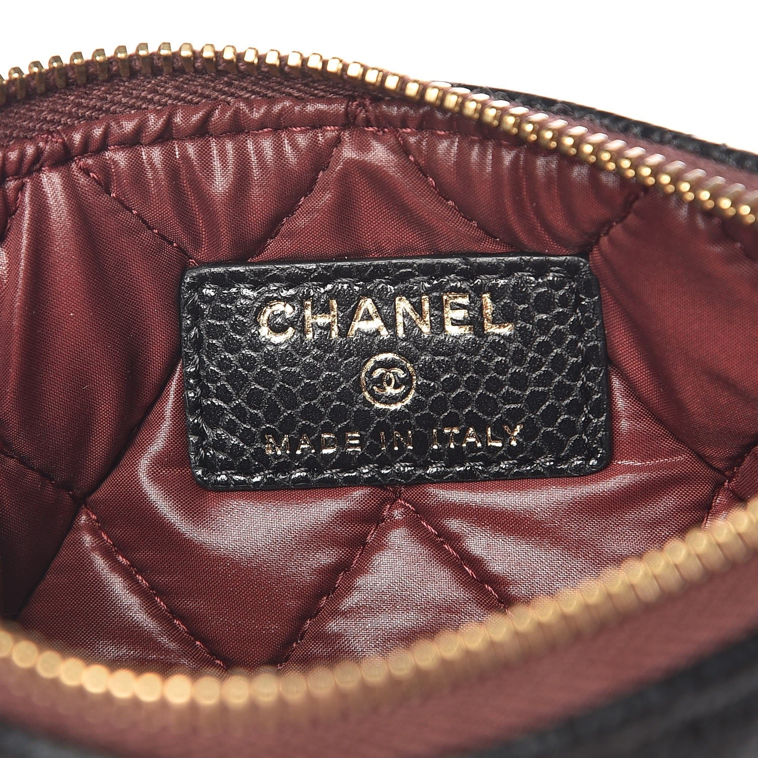 Chanel Caviar Quilted Small Cosmetic Case Black 6 of 8