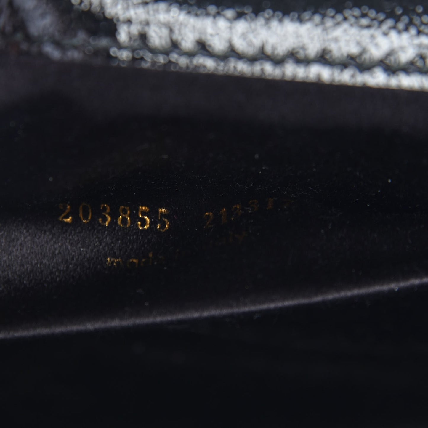 Textured Patent Monogram Large Belle De Jour Clutch Black