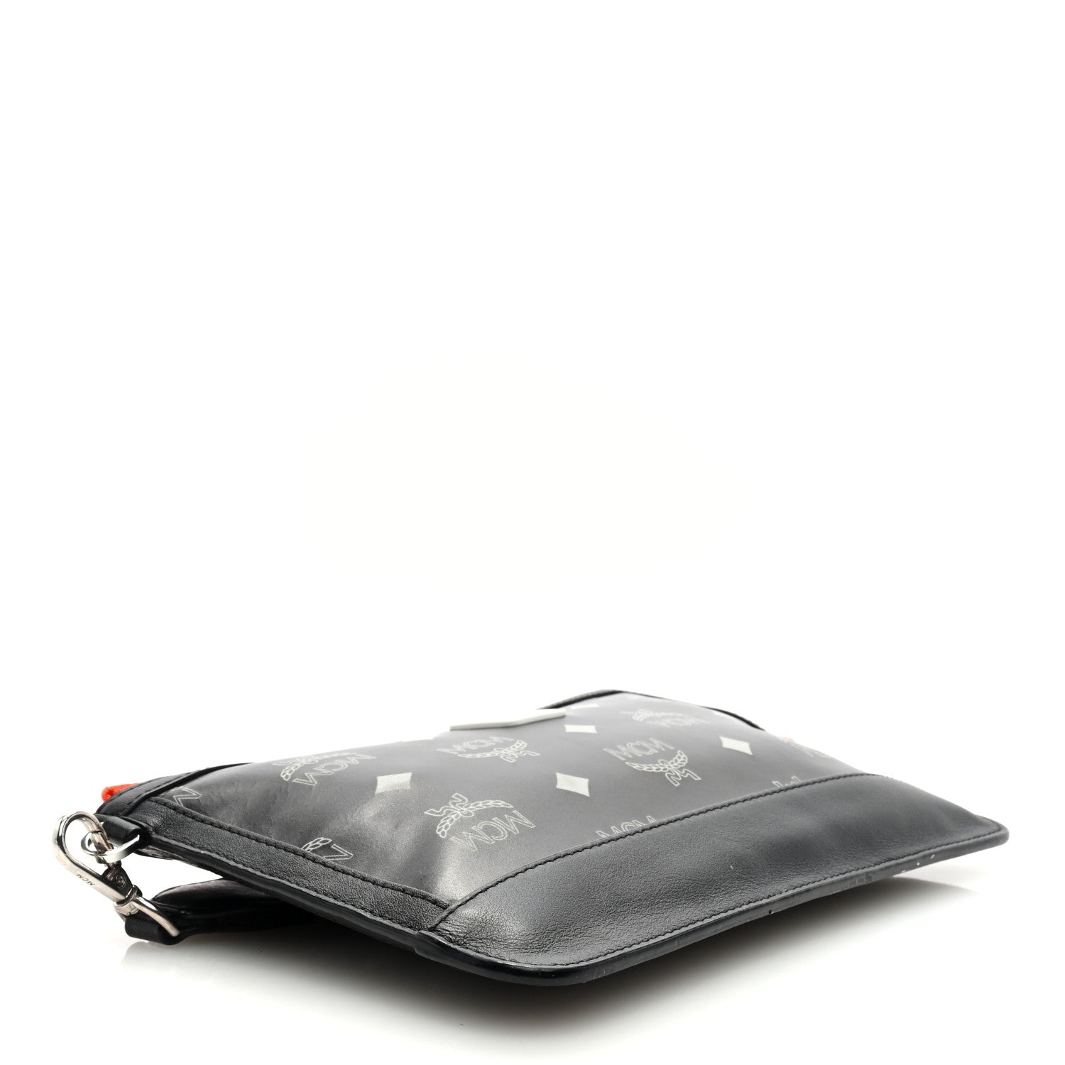 MCM Visetos Reflective Nylon Mini iPad Case Black 4 of 6