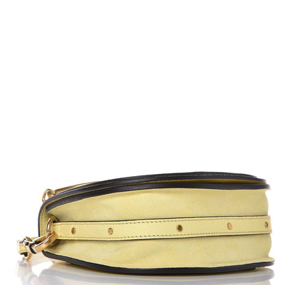 Chloe Calfskin Suede Small Nile Bracelet Bag Lemonade 4 of 7
