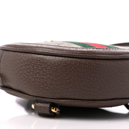 Gucci GG Supreme Monogram Web Mini Ophidia Round Backpack Brown 8 of 9