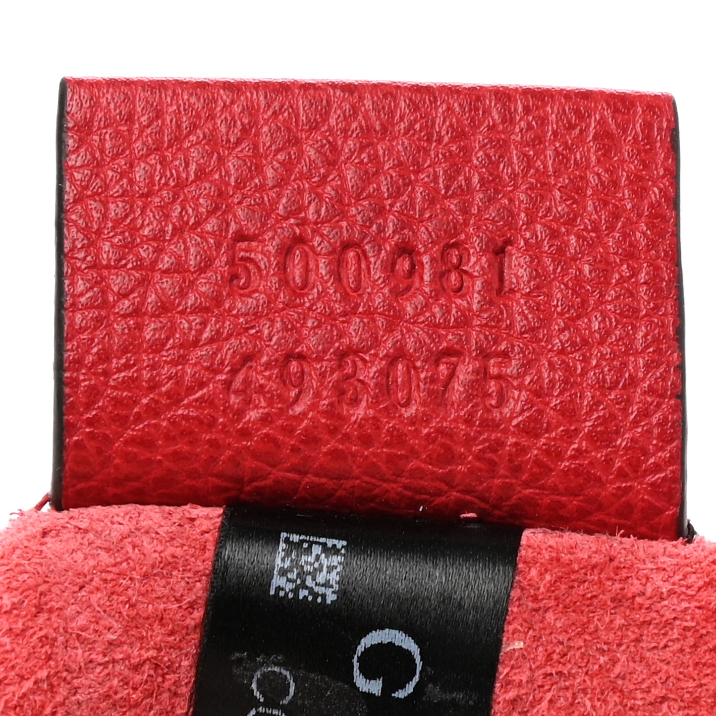 Pebbled Calfskin Medium Logo Portfolio Clutch Hibiscus Red