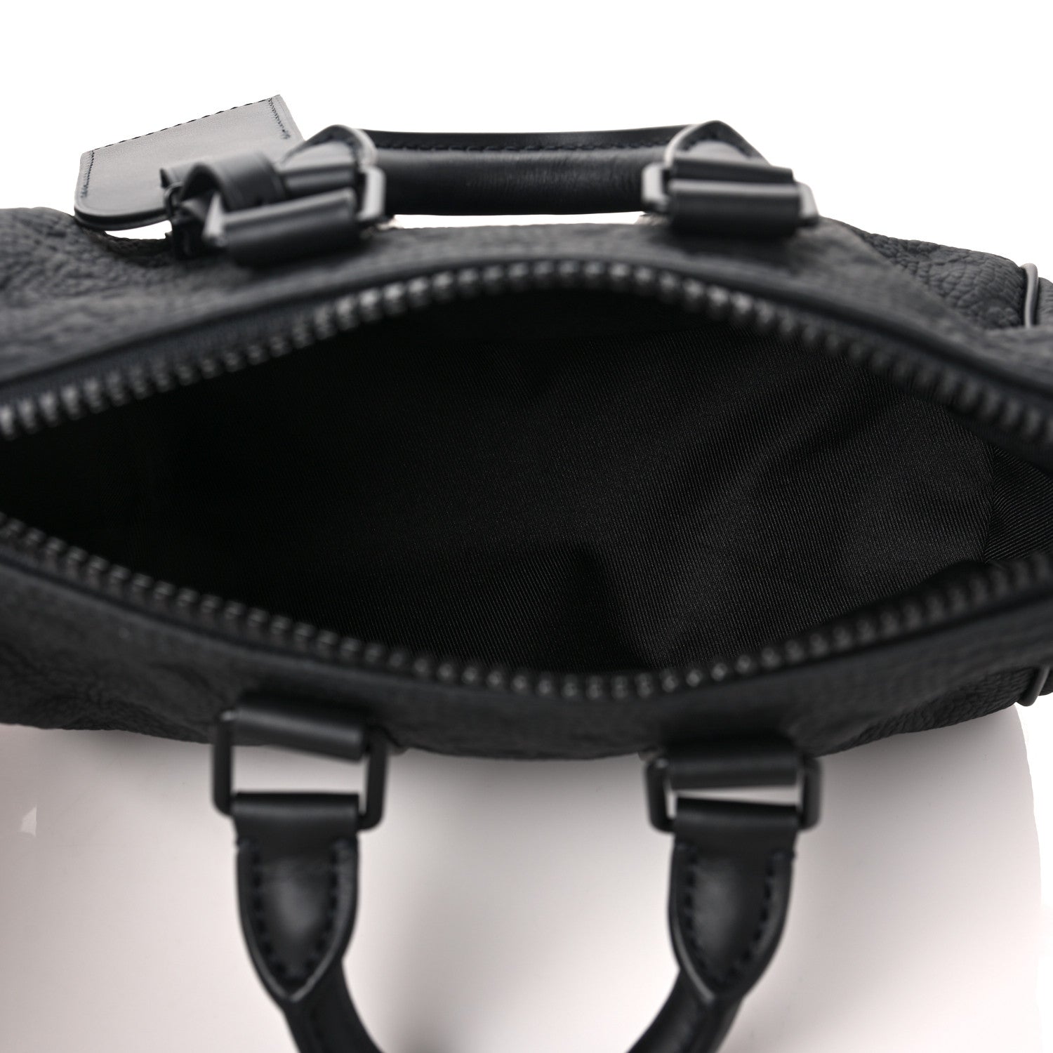 Louis Vuitton Monogram Taurillon Keepall Bandouliere 25 Black 4 of 6