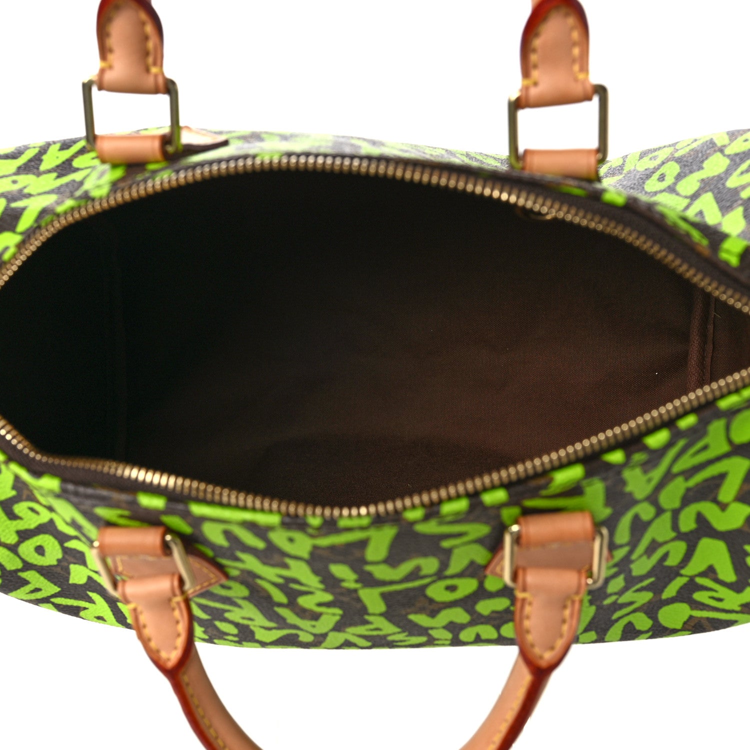 Louis Vuitton Monogram Graffiti Speedy 30 Green 5 of 10