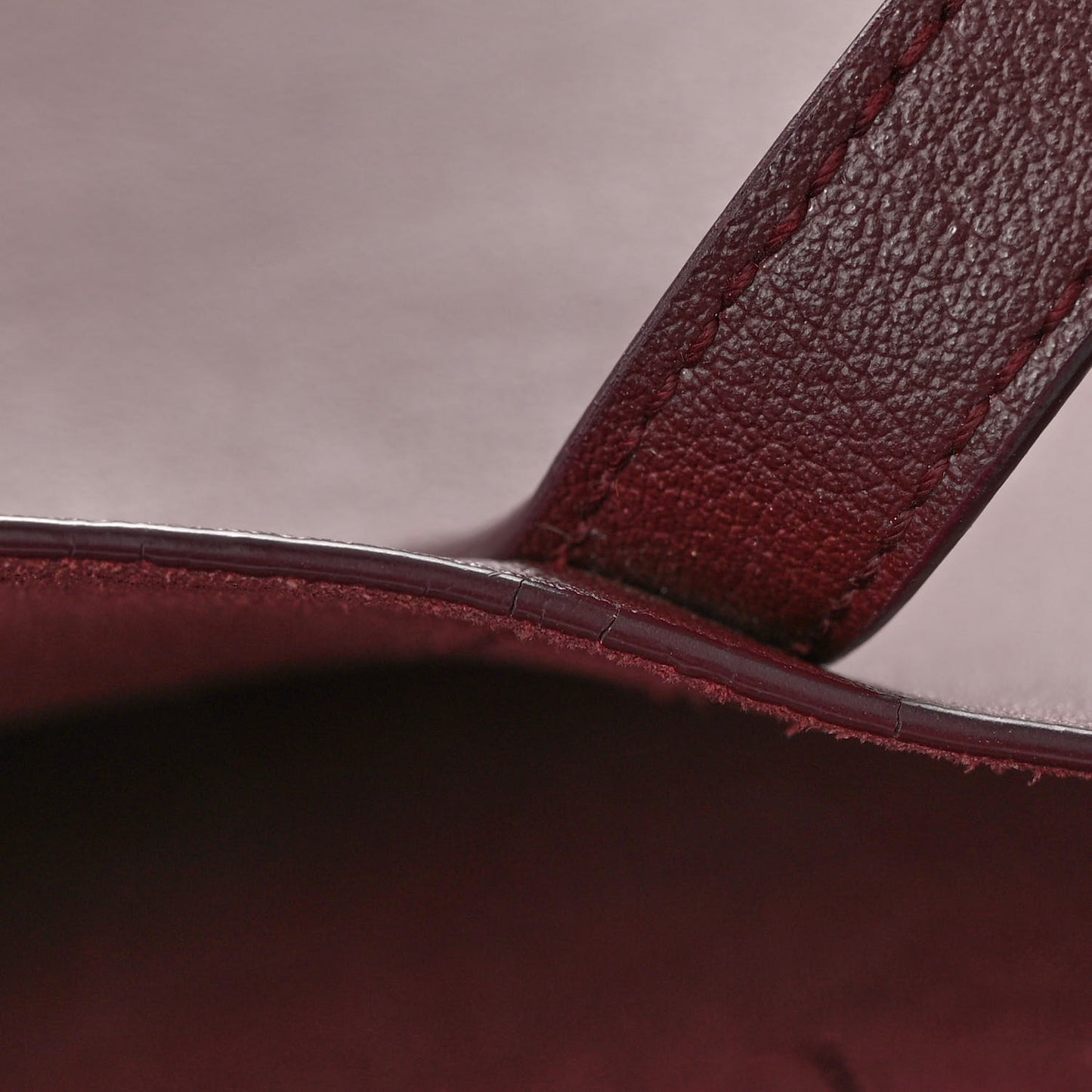 Calfskin Large Shopping Tote Old Brandy