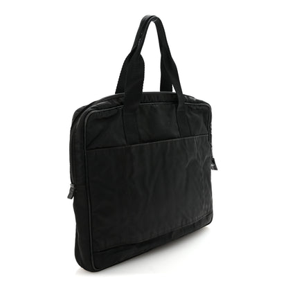 Prada Saffiano Tessuto Nylon Small Briefcase Black 3 of 9