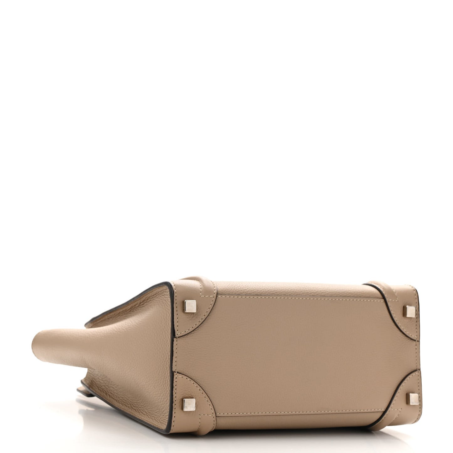 Drummed Calfskin Micro Luggage Dune