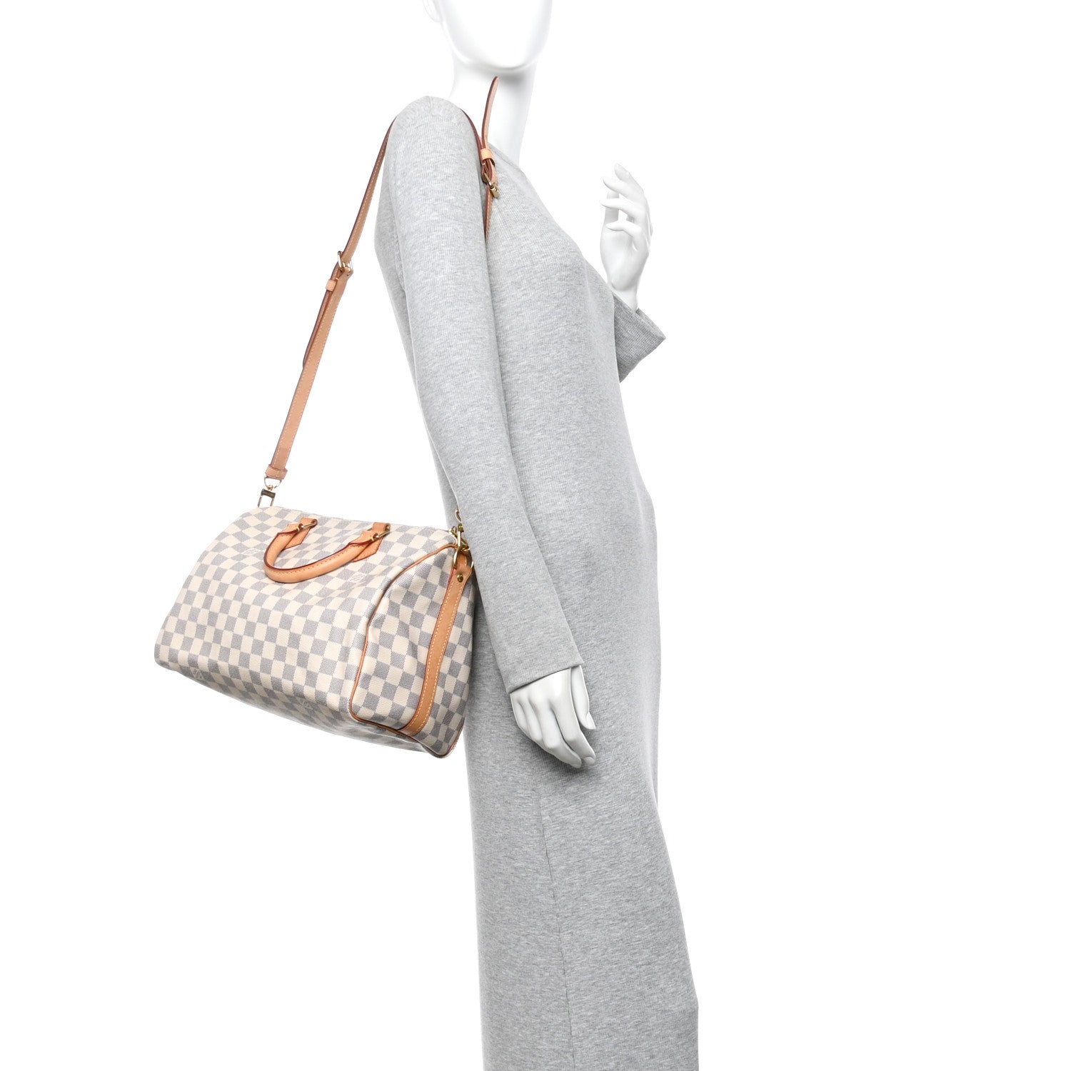 Louis Vuitton Damier Azur Speedy Bandouliere 30 2 of 10