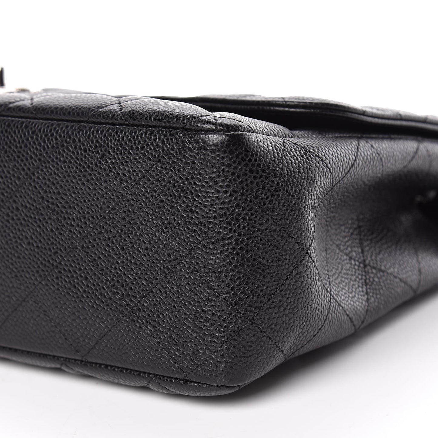 Caviar Quilted Jumbo Single Flap Black