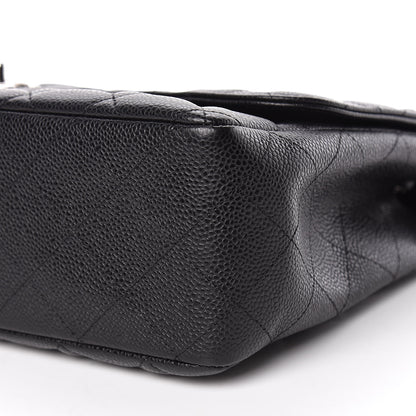 Chanel Caviar Quilted Jumbo Single Flap Black 9 of 11