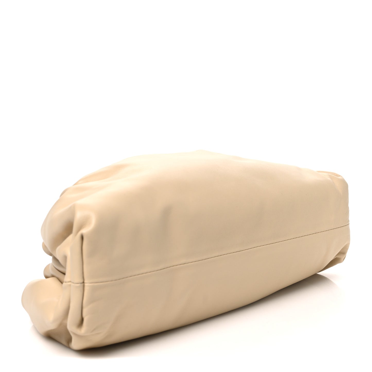 Smooth Butter Calf The Pouch Oversized Clutch Tapioca