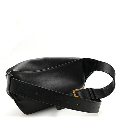 Saint Laurent Grain De Poudre Monogram Belt Bag Black 3 of 10