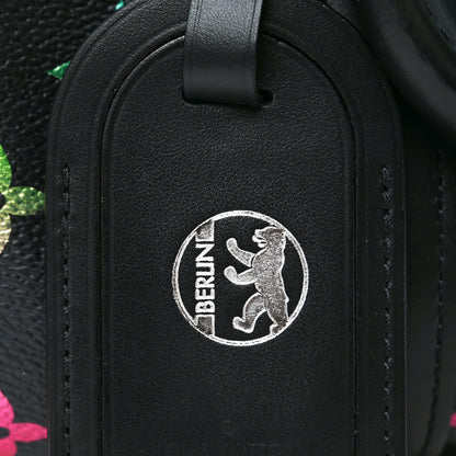 Louis Vuitton Monogram Iridescent Keepall Bandouliere 25 Black 7 of 10