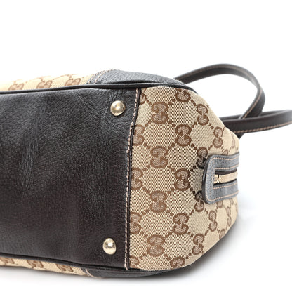 Gucci Monogram Small Princy Satchel Dark Brown 10 of 11