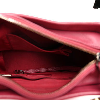 Chanel Aged Calfskin Chevron Quilted Small Gabrielle Hobo Dark Pink 5 of 11