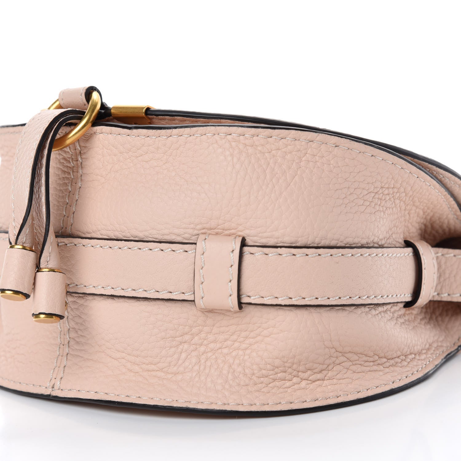 Chloe Calfskin Mini Marcie Round Crossbody Bag Blush Nude 7 of 9