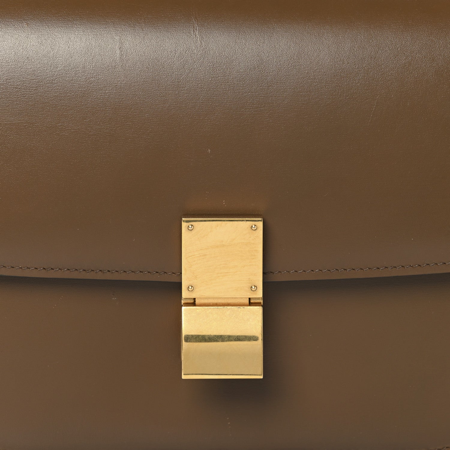 Celine Box Calfskin Medium Classic Box Flap Bag Camel 8 of 12