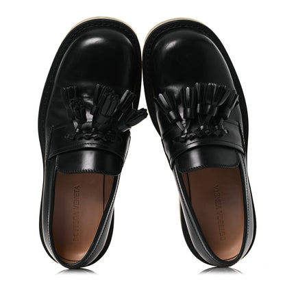 Bottega Veneta Calfskin Tassel Mens Loafers 43.5 Black 2 of 16