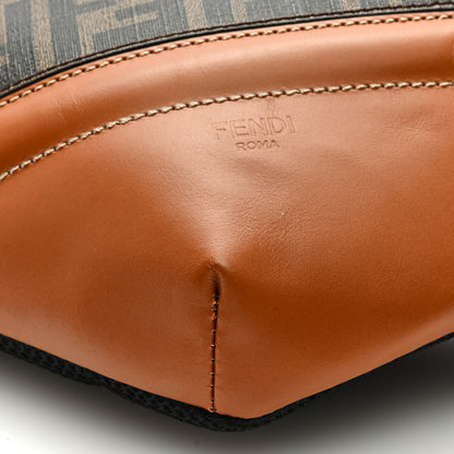 Fendi Glazed Fabric Vitello King FF 1974 Diagonal Belt Bag Tobacco Moro Cuoio 8 of 8