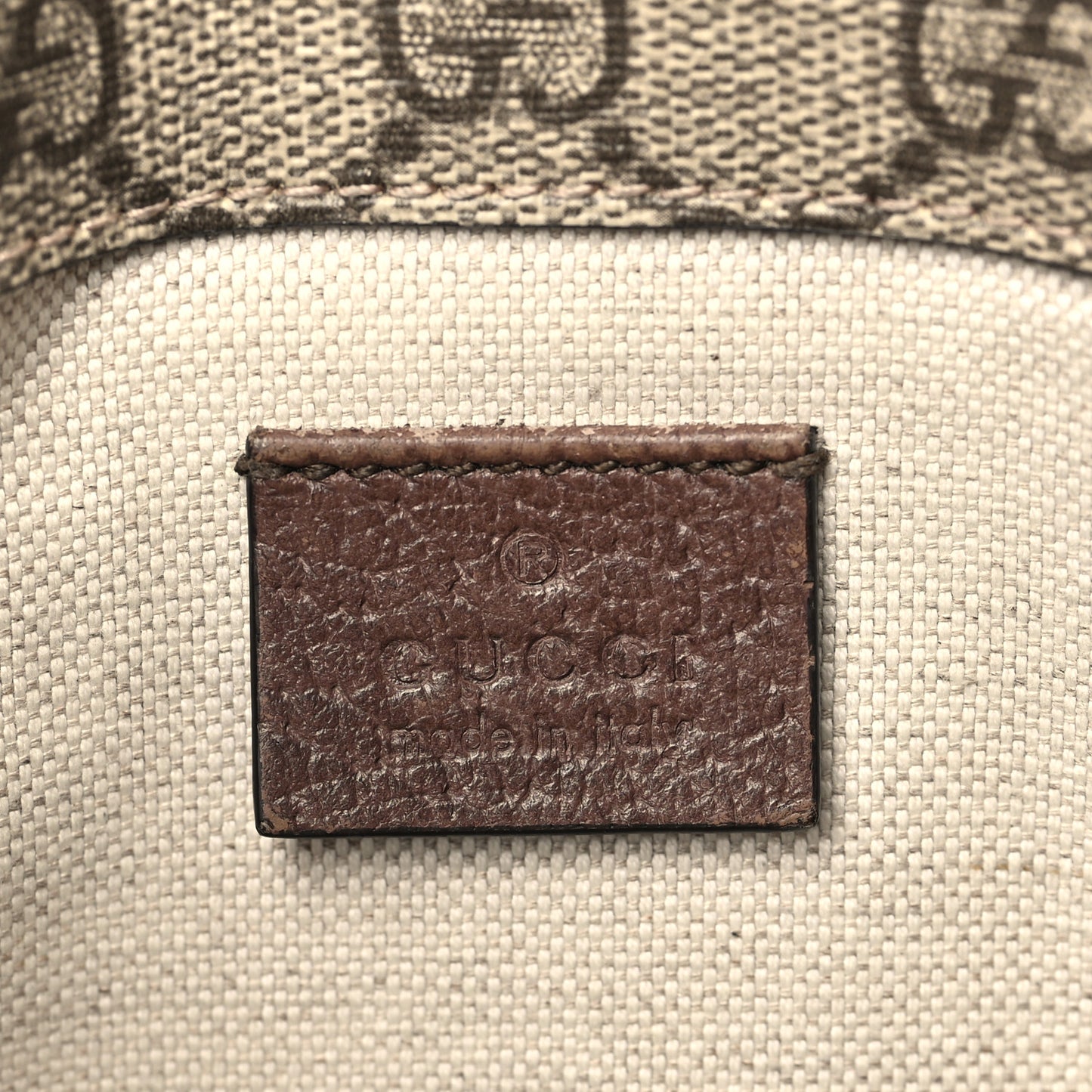 GG Supreme Monogram Neo Vintage Web Belt Bag Brown