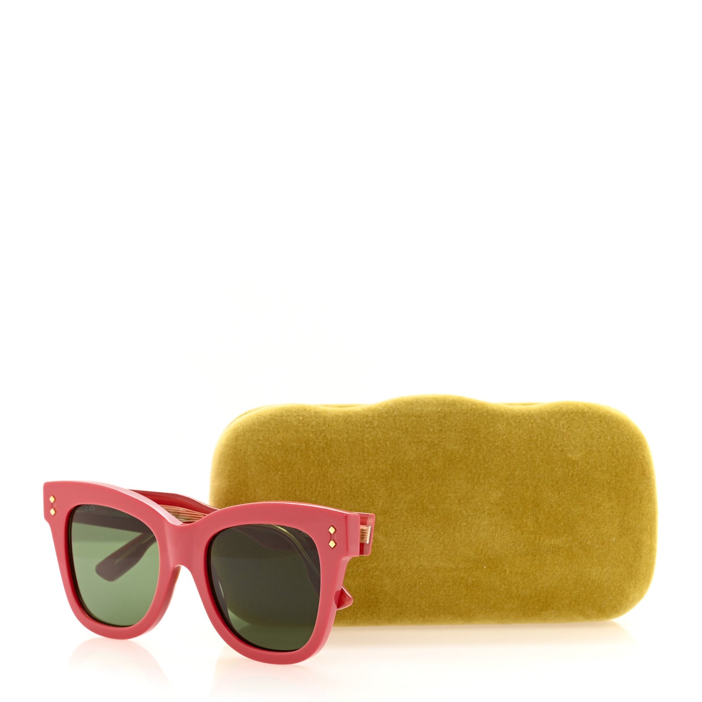Acetate Square Frame Sunglasses GG1082S Pink