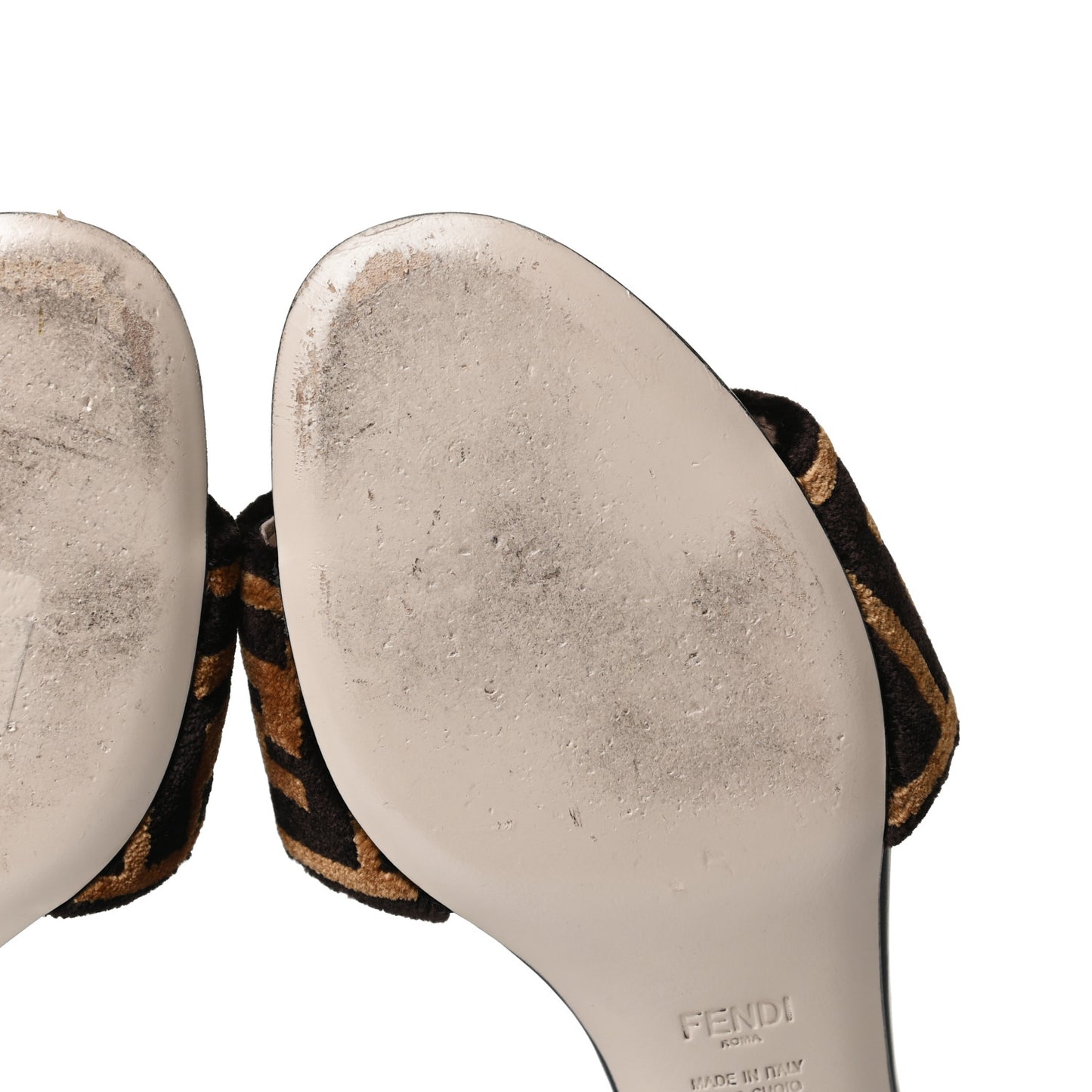 Velvet FF Slide Sandals 39 Tobacco