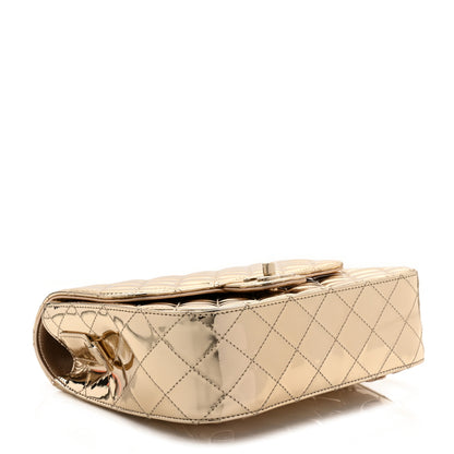 Chanel Mirror Calfskin Metallic Calfskin Quilted Hollywood Boulevard Backpack With Coin Purse Gold 5 of 11