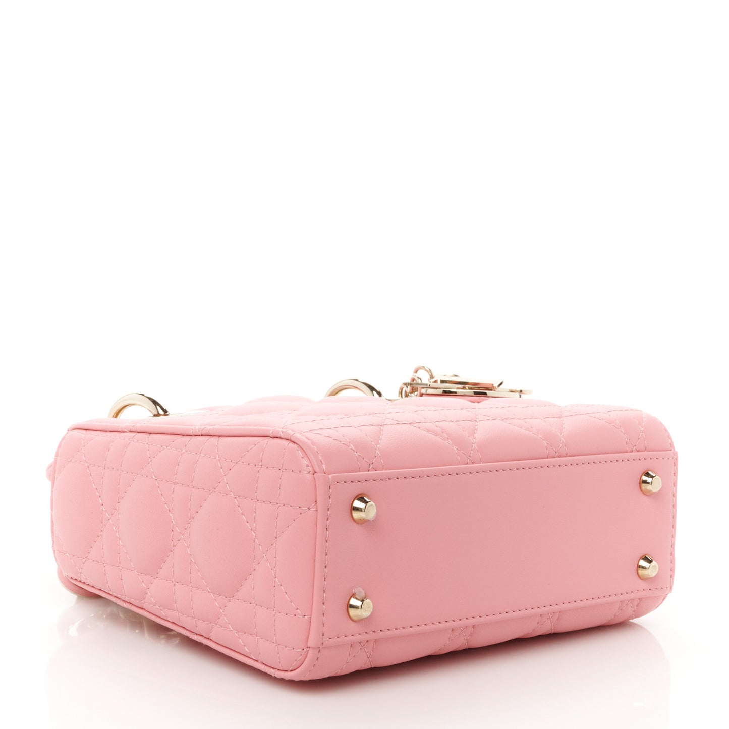 Lambskin Cannage Mini Lady Dior Light Pink