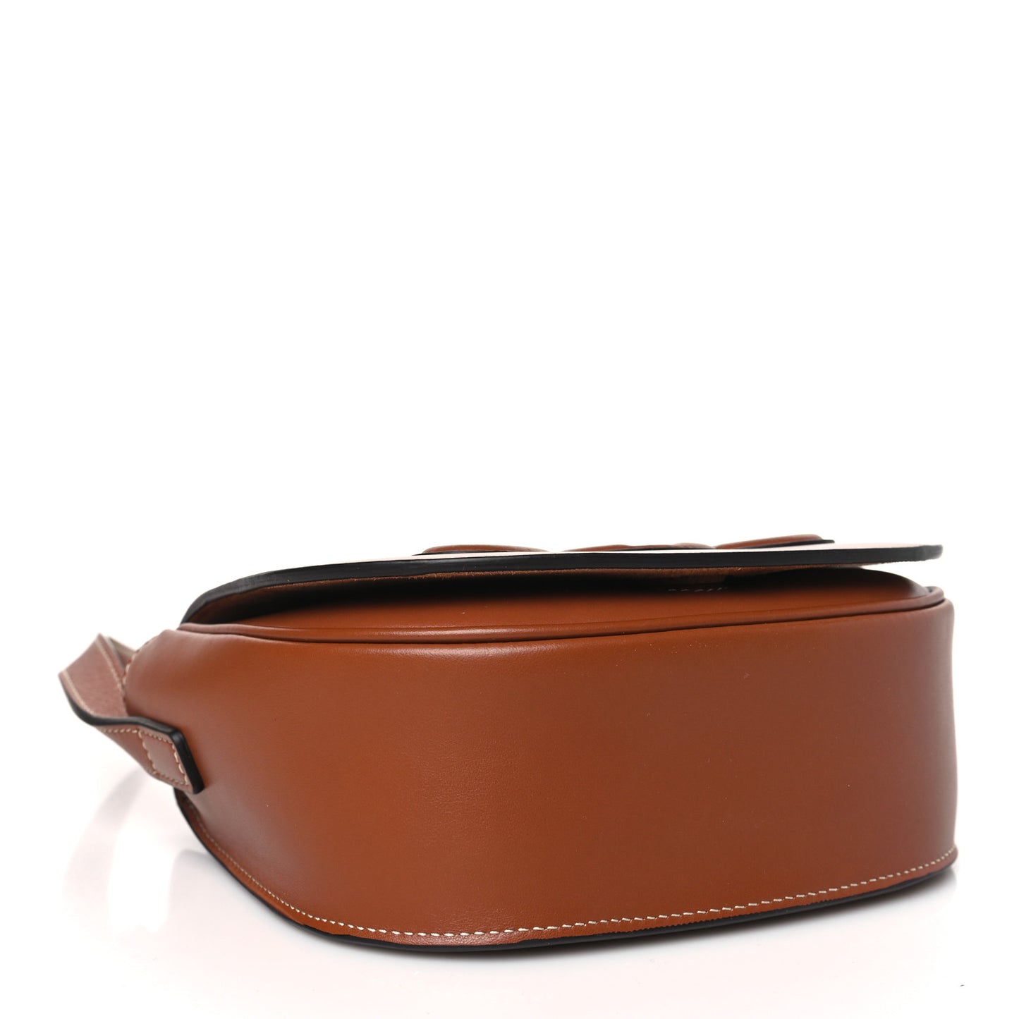 Smooth Calfskin Cuir Triomphe Folco Crossbody Bag Tan